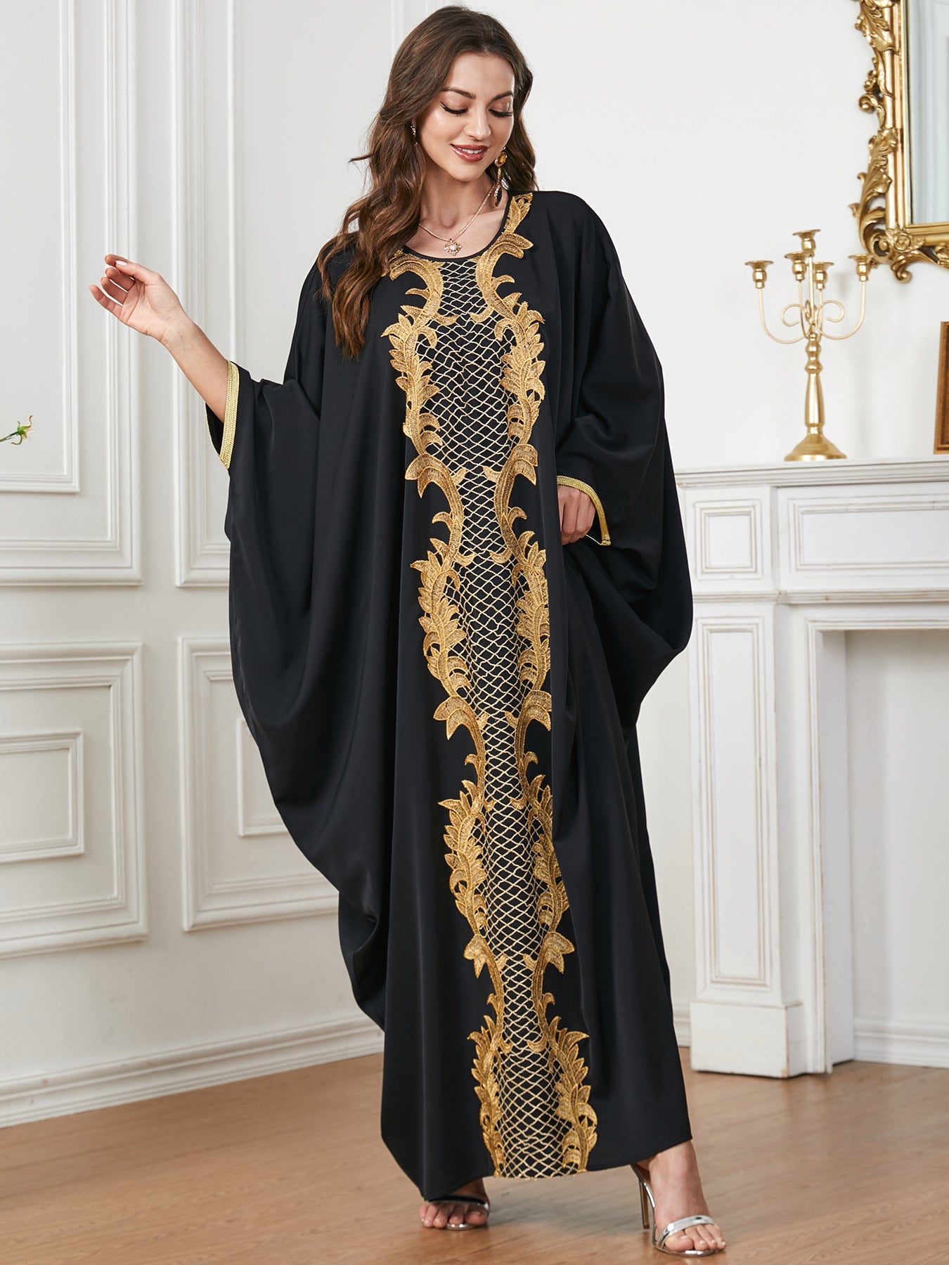 Muslim Djellaba Women's Batwing Sleeve Abaya Dress