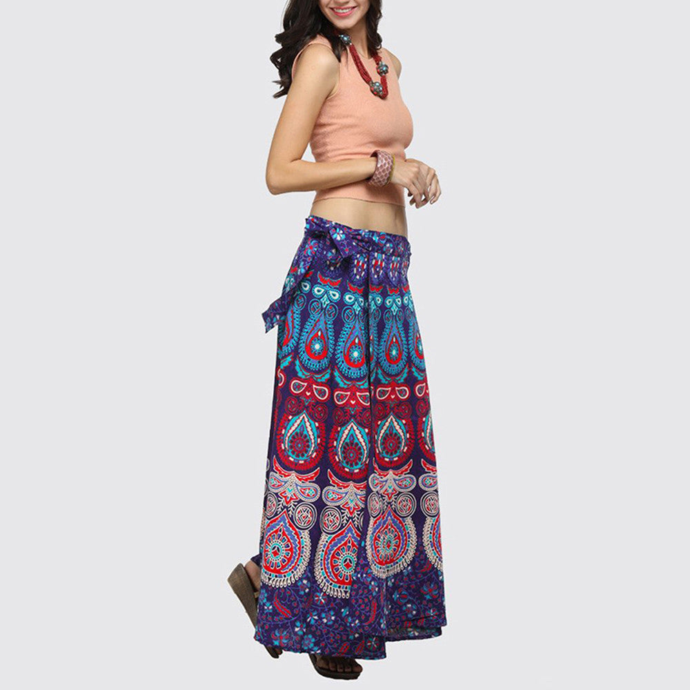 New printed skirt with retro ethnic style skirt