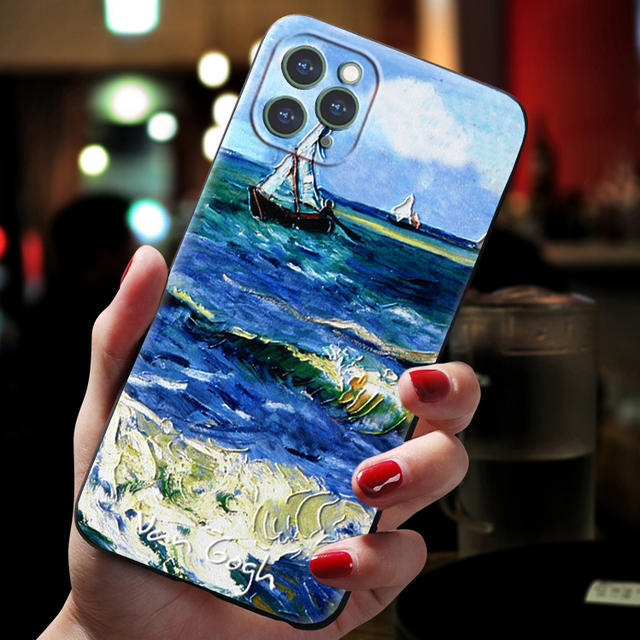 Van Gogh Starry Sky Mobile Phone 3D Soft Case