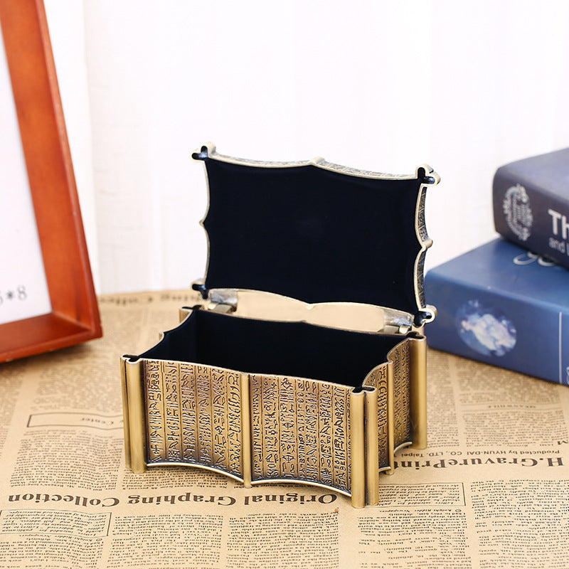 Egyptian style jewelry storage box