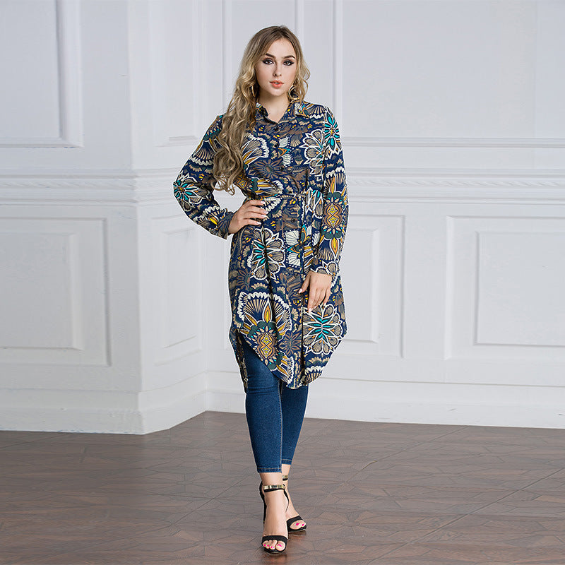 New Fashion Loose Shirt Skirt Plus Size Muslim