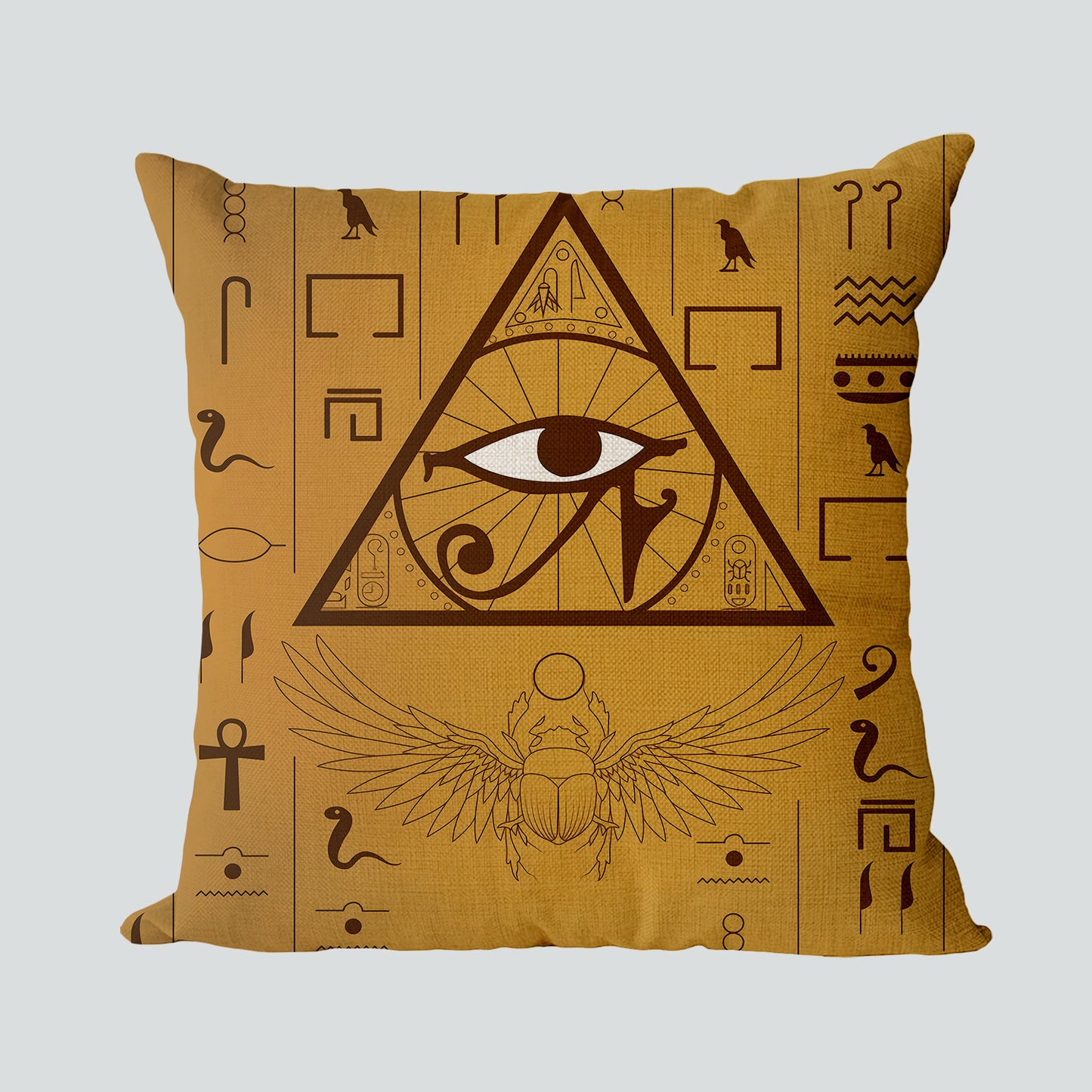 West Mount Egypt Ancient Egyptian Linen Pillowcase