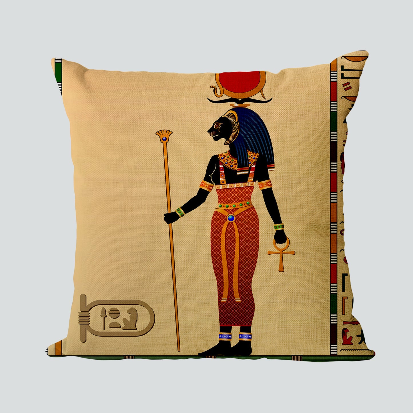 West Mount Egypt Ancient Egyptian Linen Pillowcase