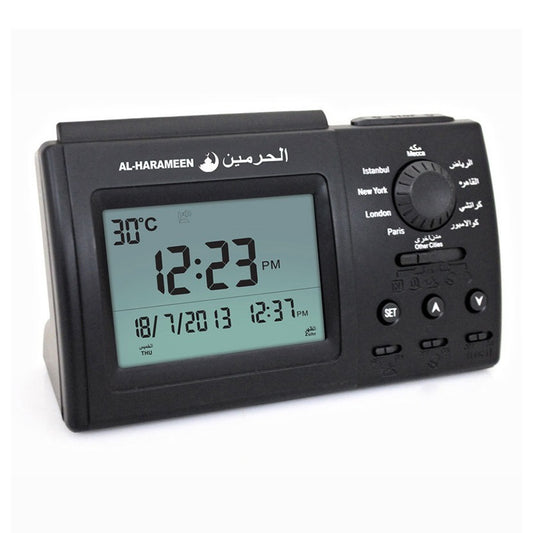 LCD Display Muslim Clock Arabic Desktop Alarm Clock