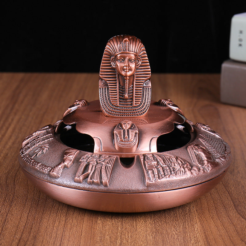 Egyptian Pharaoh Zinc Alloy Crafts with Cover