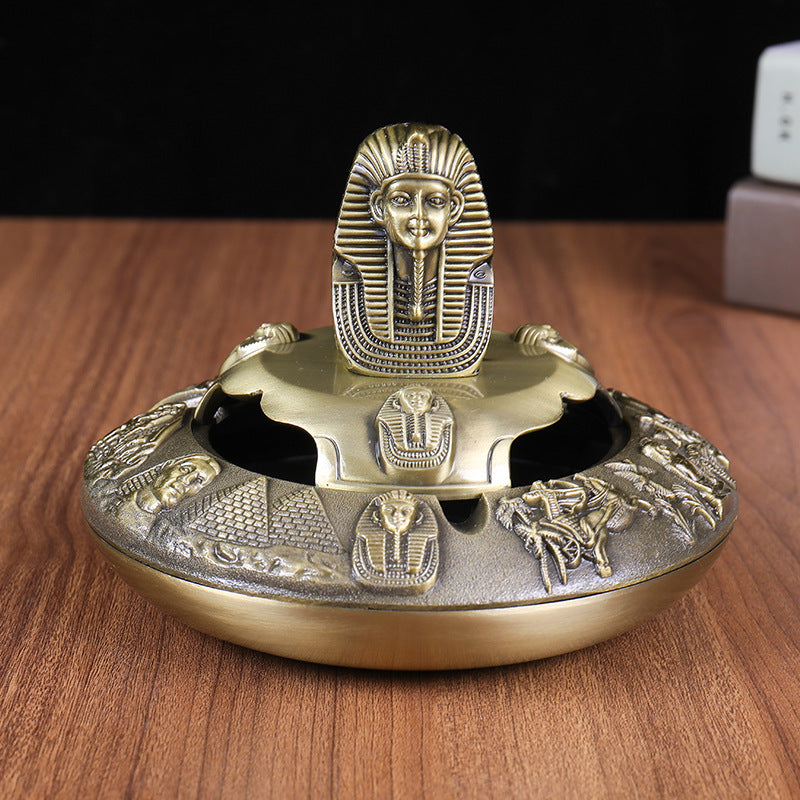 Egyptian Pharaoh Zinc Alloy Crafts with Cover