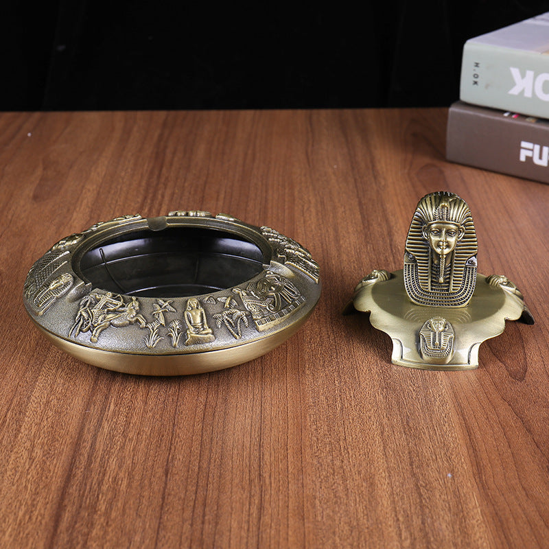 Egyptian Pharaoh Zinc Alloy Crafts with Cover