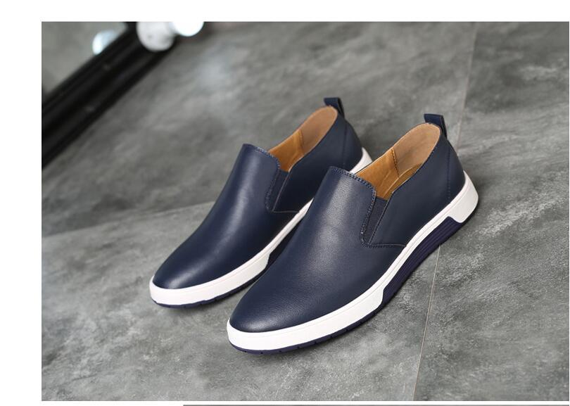 Winter Men Leather boots Loafers Shoes Fashion Warm Cotton Brand ankle boots lace up men Shoes footwear