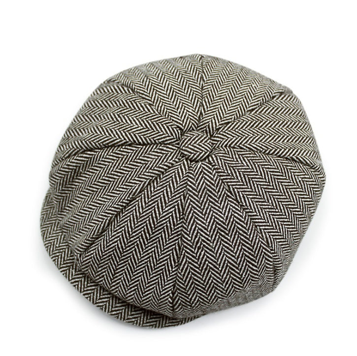 Warm winter octagonal cap