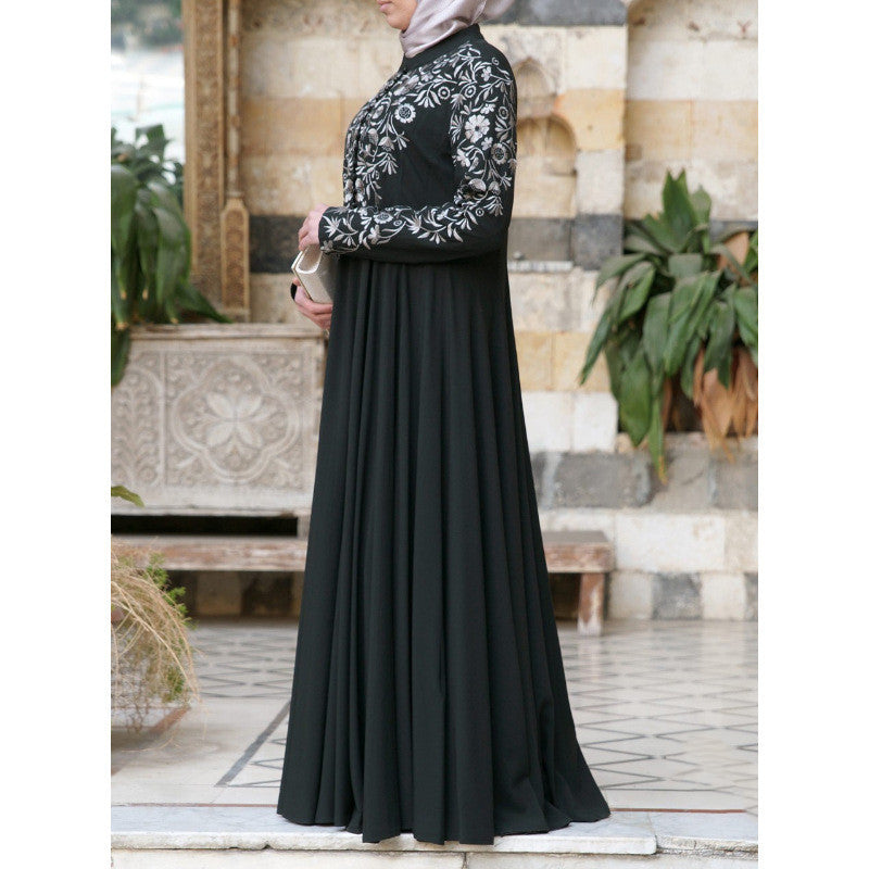 Printed skirt with ethnic style long skirt