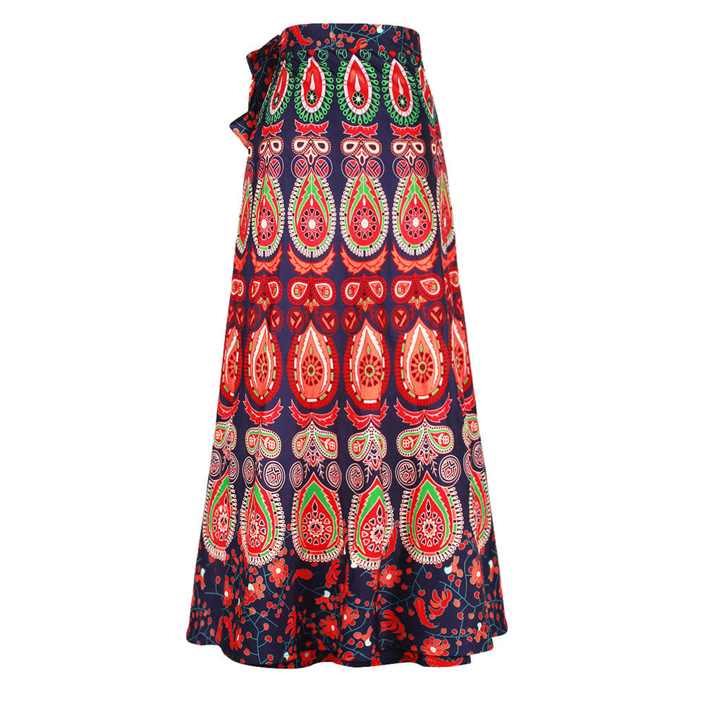 New printed skirt with retro ethnic style skirt