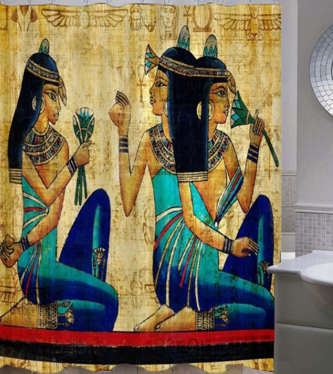 Egyptian Girl Shower Curtain