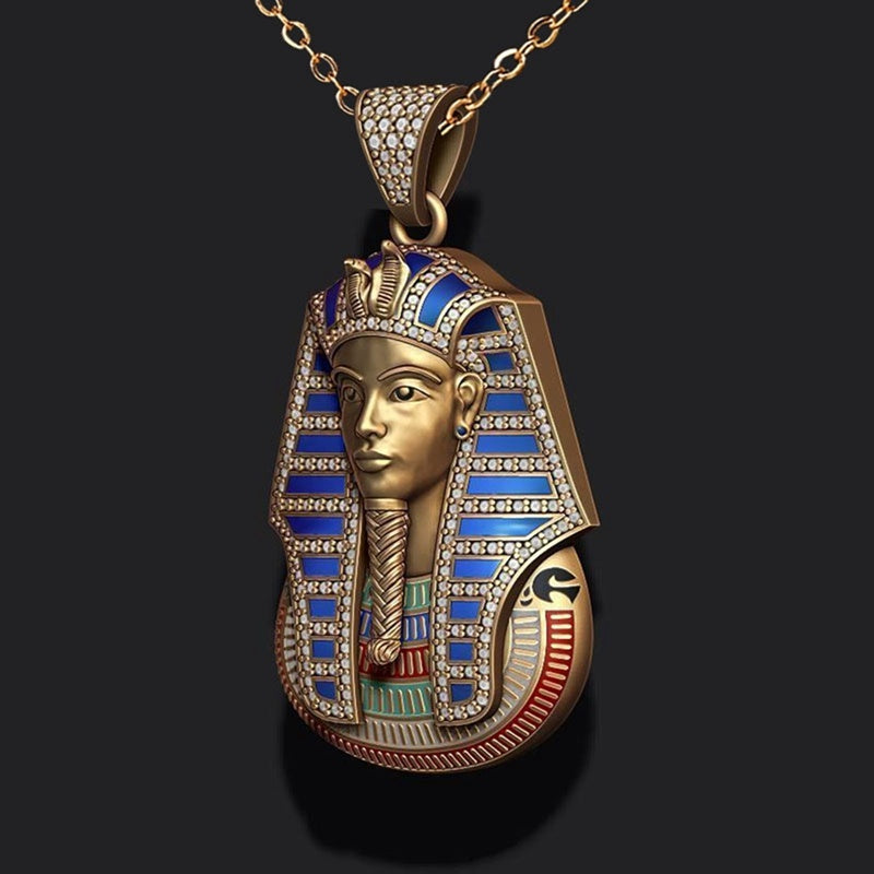 Egyptian Pharaoh Sphinx Pendant Necklace