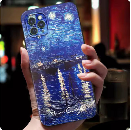 Van Gogh Starry Sky Mobile Phone 3D Soft Case