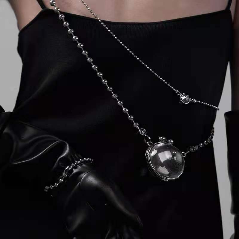 Open Crystal Ball Crossbody Chain Bags Of Accessories