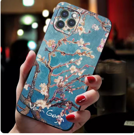 Van Gogh Starry Sky Mobile Phone 3D Soft Case