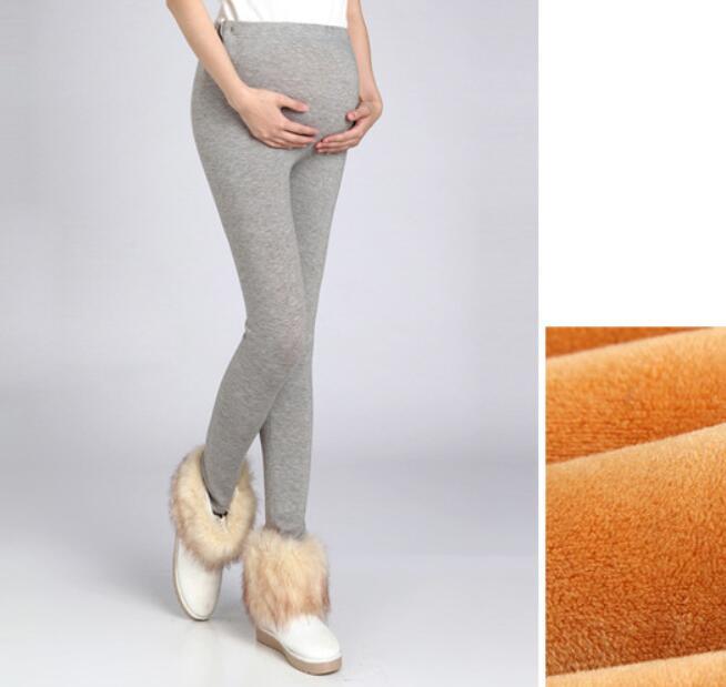 Pregnant Women Thickened Plus Velvet Winter Warm Pants Cotton Trousers Leggings