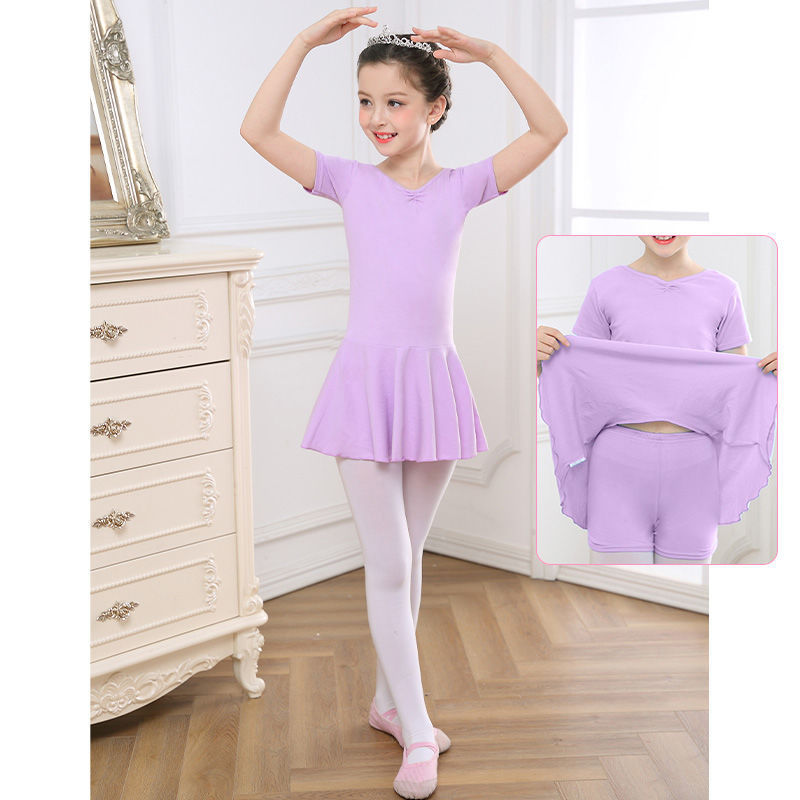 Dancing Dress Girls' Short Sleeve Exercise Clothing