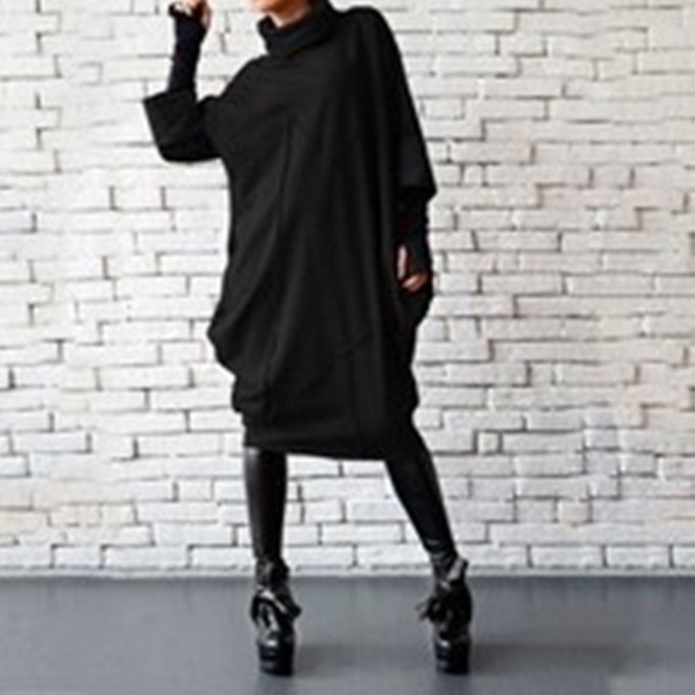 Fashion Women's Autumn And Winter Stitching Dress