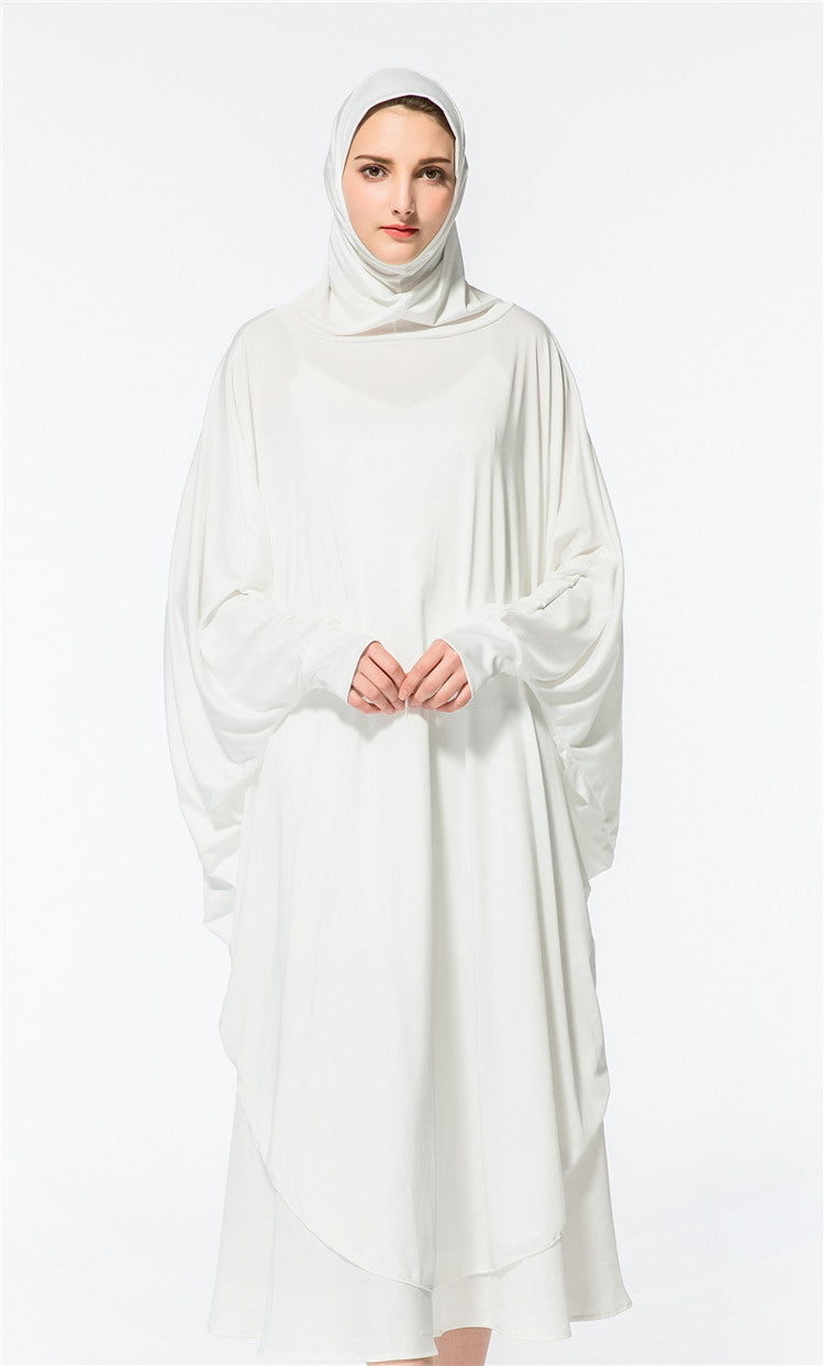 New muslim worship service bat robe with hijab