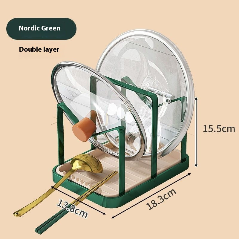 Desktop Punch-free Kitchen Lid Rack