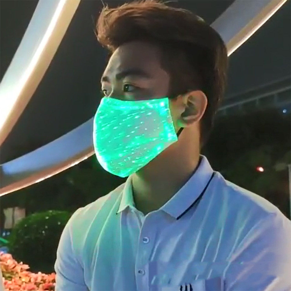 Dedicated Luminous Mask LED Optical Fiber Luminous Mask