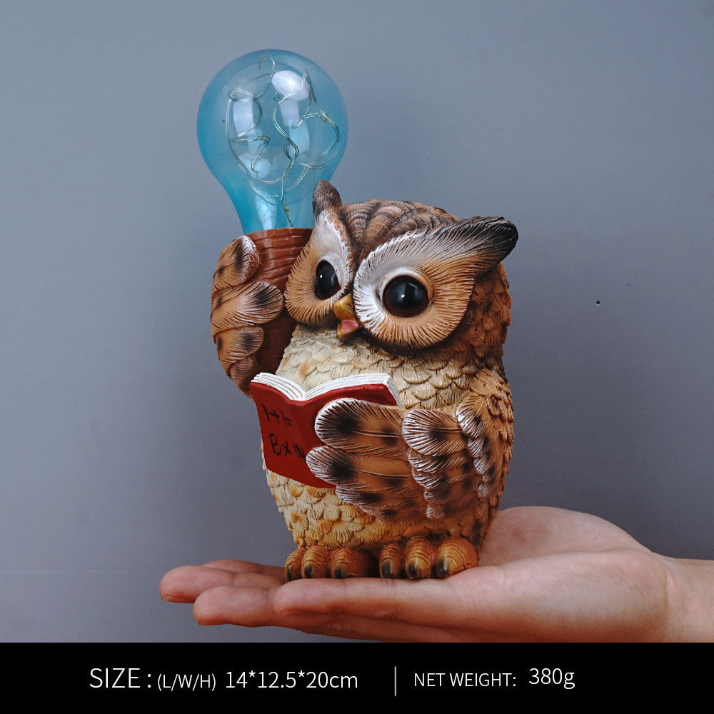 Owl Resin Decoration Creative Night Light