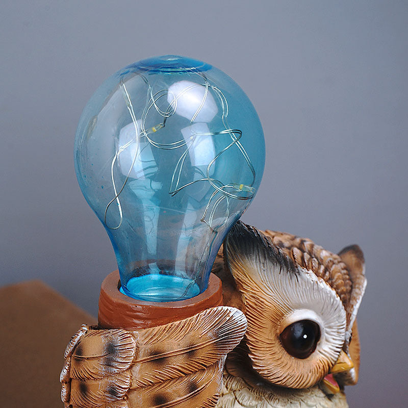 Owl Resin Decoration Creative Night Light