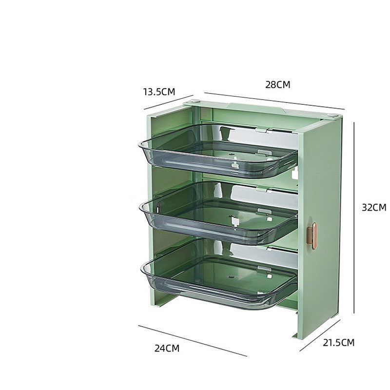 Home Kitchen Multi-functional Multi-layered Vegetable Preparation And Loading Tray