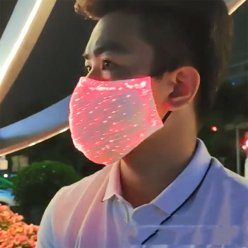 Dedicated Luminous Mask LED Optical Fiber Luminous Mask