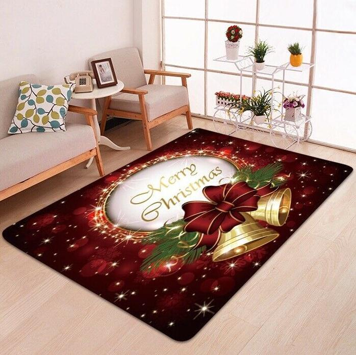 Christmas carpet floor mats