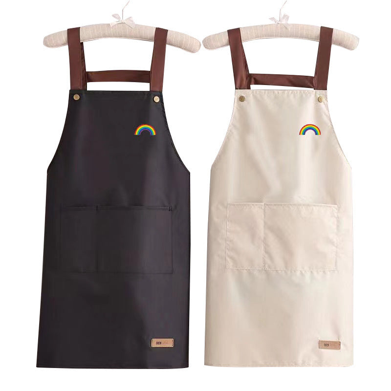 Waterproof And Oil-proof Kitchen Apron For Men And Women At Home