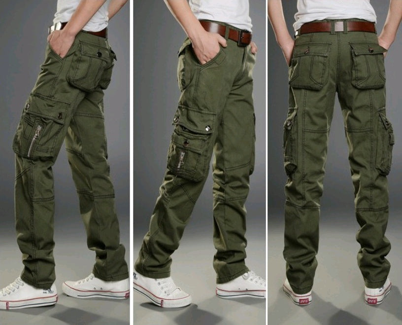 Men's multi-pocket overalls military pants casual trousers sports outdoor men's clothing