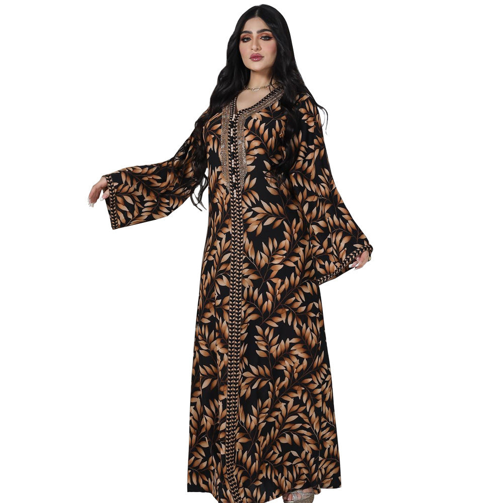 Middle East Muslim Women's Wear Arab Robe Dress