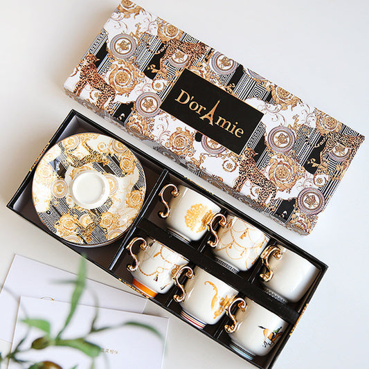 Fashion Small Turkish Coffee Cup And Saucer Tea Set Gift Box