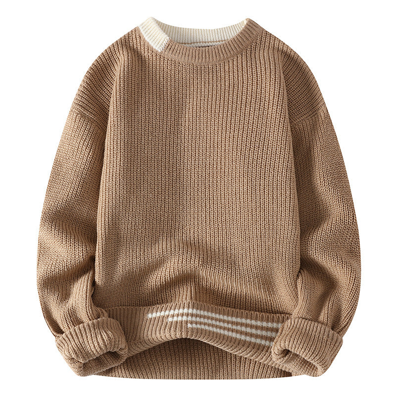 Autumn And Winter New Sweater Men's Simple Casual Round Neck