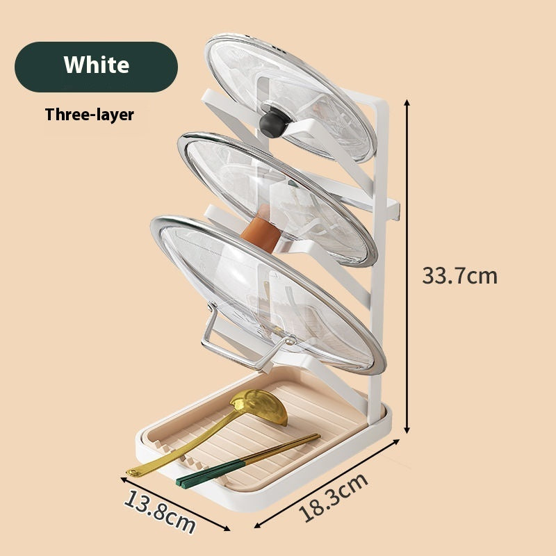 Desktop Punch-free Kitchen Lid Rack