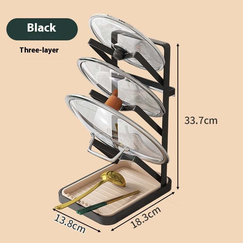 Desktop Punch-free Kitchen Lid Rack