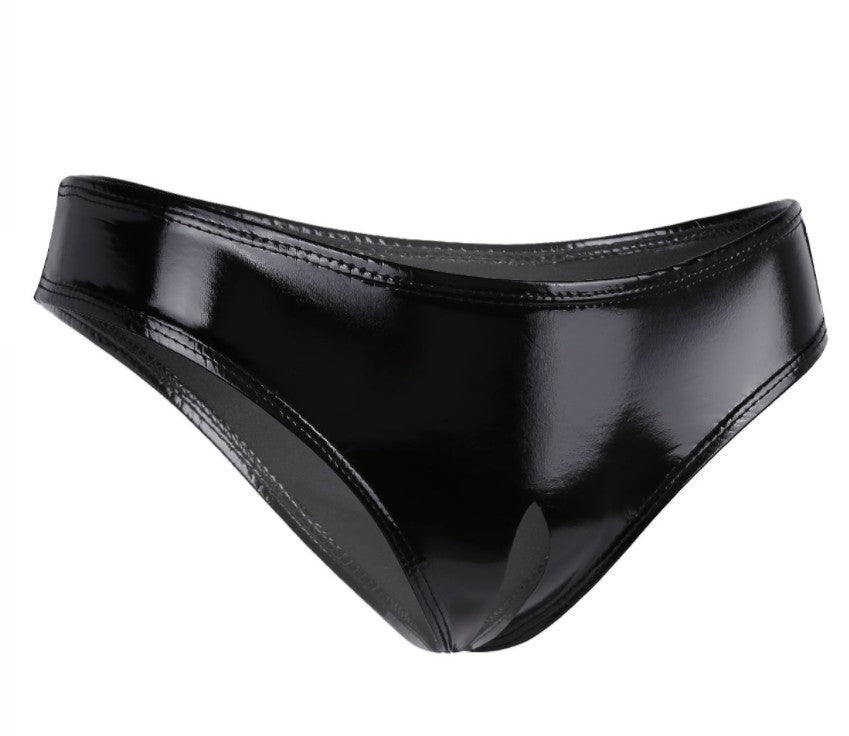 Sexy Lingerie Mini Panties Sexy Women's T-pants Patent Leather Thong