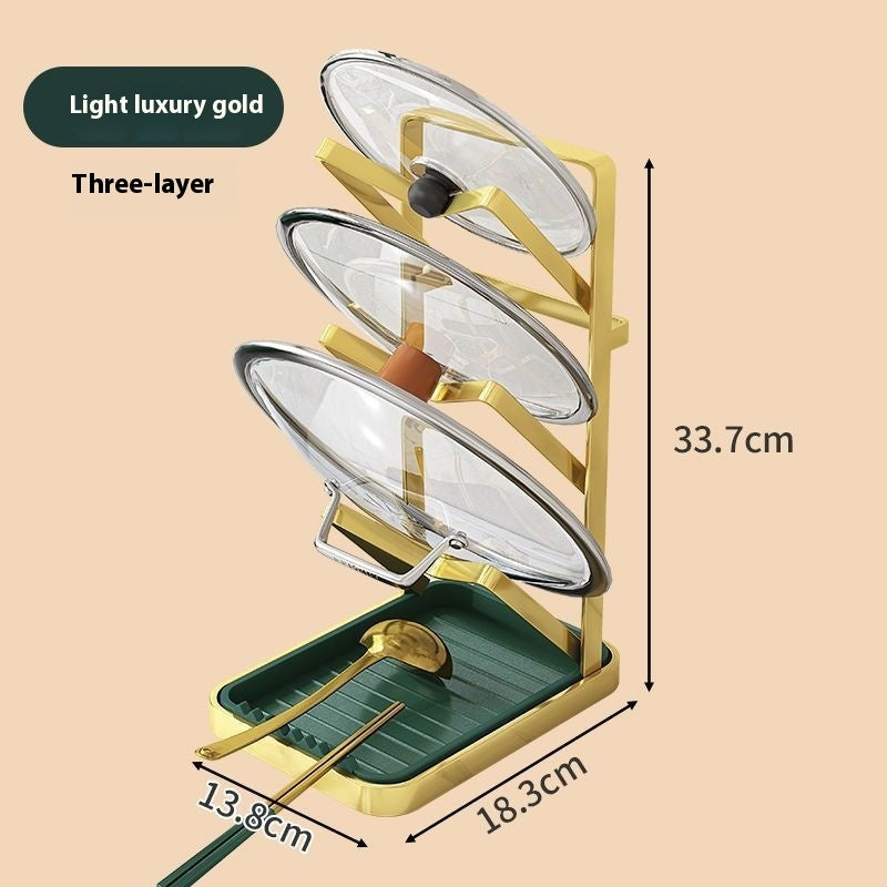 Desktop Punch-free Kitchen Lid Rack