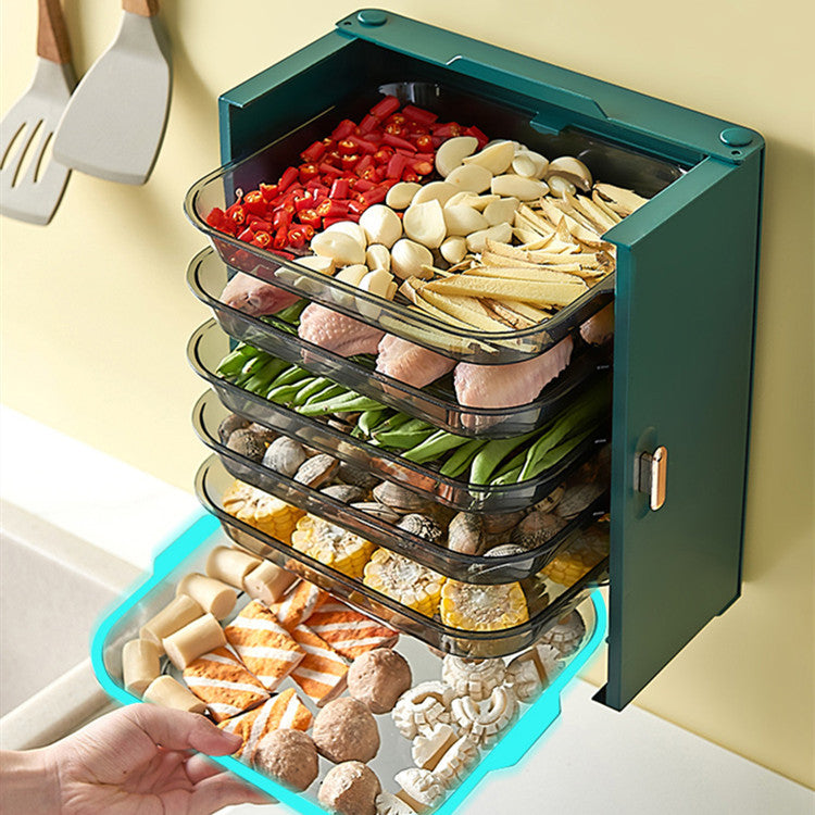 Home Kitchen Multi-functional Multi-layered Vegetable Preparation And Loading Tray