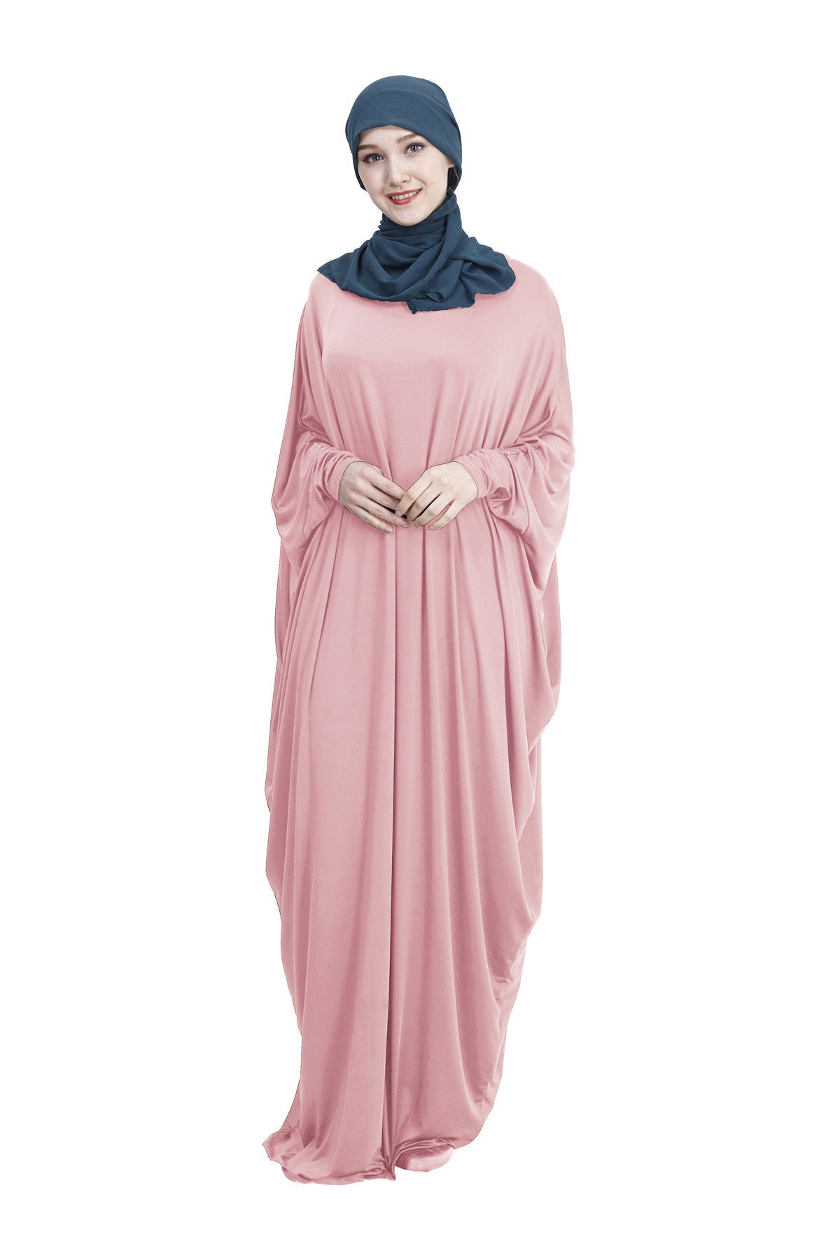 Arab Muslim Casual Clothing Multi-color Bat Sleeve Robe