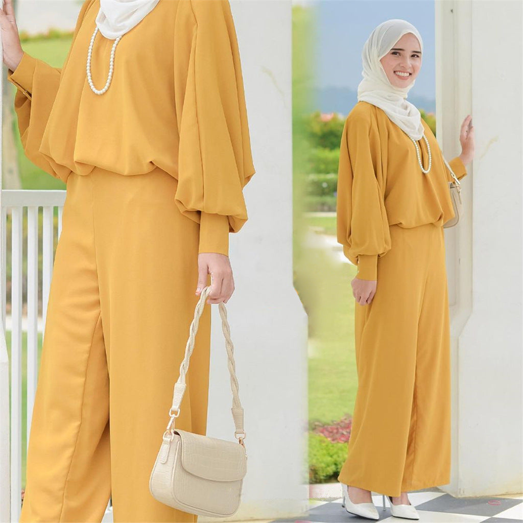 Muslim Loose Leisure Suit Malay Indonesia Two-piece Suit